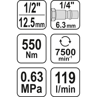 Súng bắn bu long Yato 1/2’’ YT-09511