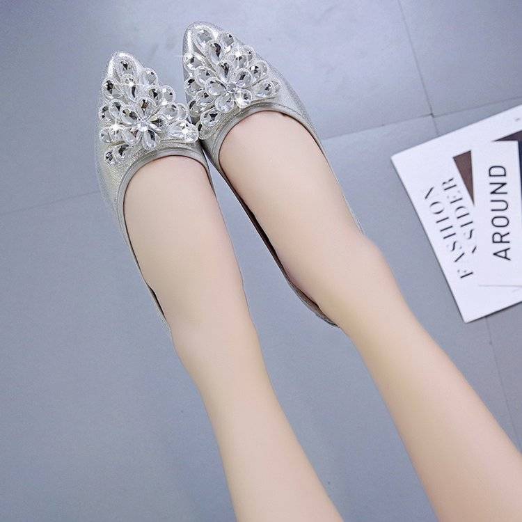 Giày Búp Bê Mũi Tròn Đế Mềm Size Lớn Dành Cho Phụ Nữ Mang Thai