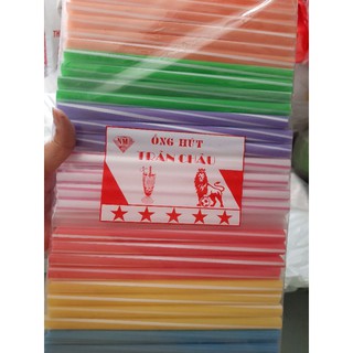 Ống hút trà sữa trân châu màu bịch 500gr