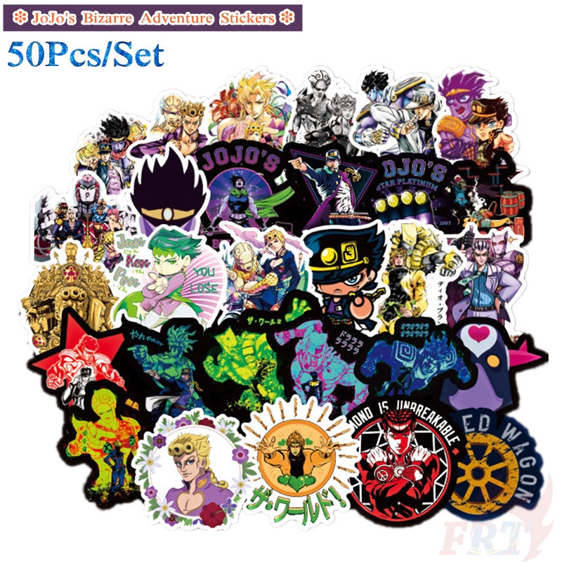 ❉ JoJo's Bizarre Adventure - Series 02 Stickers ❉ 50Pcs/Set Anime Fashion Doodle Stickers