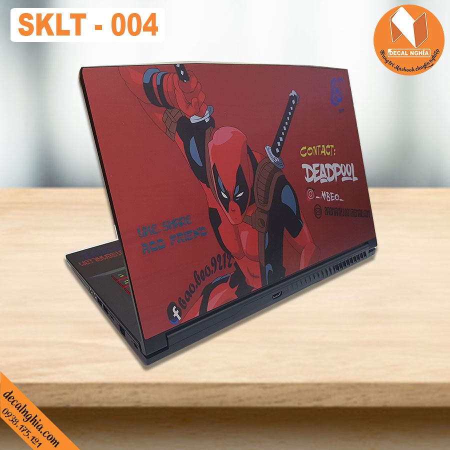 Aluminum skin dán laptop MSI-GV72-7RD