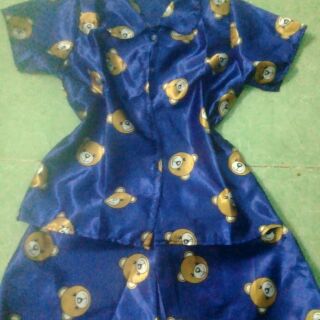 Set Đồ ngủ pijama phi bóng gấu cười