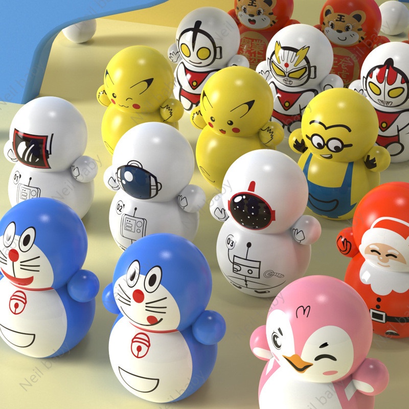 【Neil Baby】đồ cute búp bê lật đật đồ Chơi Lật Đật mini Hình Minion/Người Tuyết/Phi Hành Gia/Người Tuyết Dễ Thương Dành Cho Bé