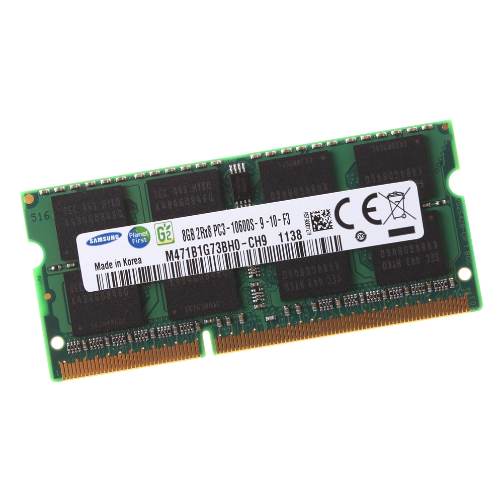 Bộ nhớ RAM dành cho máy tính xách tay Samsung 8GB 2RX8 DDR3 1333MHZ PC3-10600S 204PIN SO-DIMM | BigBuy360 - bigbuy360.vn