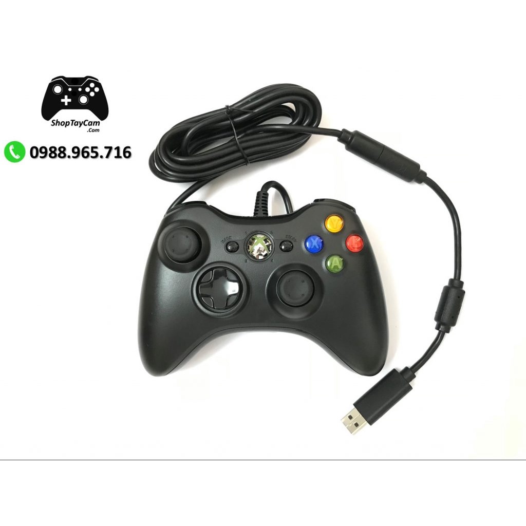 Tay Cầm Xbox 360 Controller Có Dây Loại Thường Bền Đẹp Tối Ưu Chơi Game Cho PC / FO3 / FO4 | TOP BÁN CHẠY