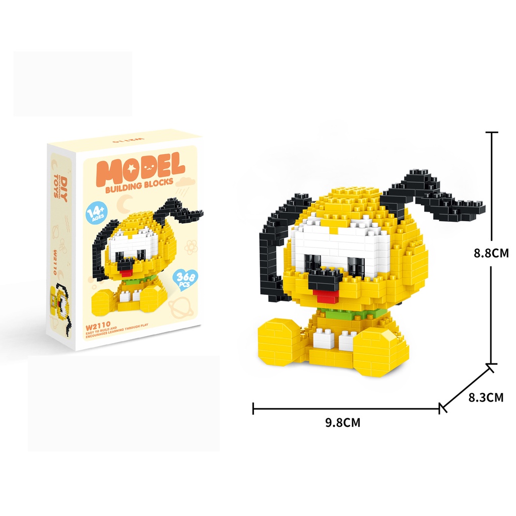 Bộ Đồ Chơi Lắp Ráp Hình Chuột Mickey / StellaLou / Chuột Mickey Dễ Thương