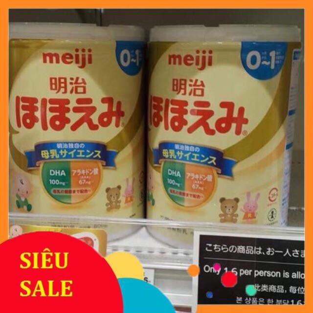 [ SIÊU VÔ ĐỊCH]  SỮA MEIJI SỐ 0 NỘI ĐỊA NHẬT BẢN - hộp 800gr