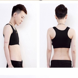 Áo nịt Kabiny lửng có viền, vải 1 lớp thoáng mát