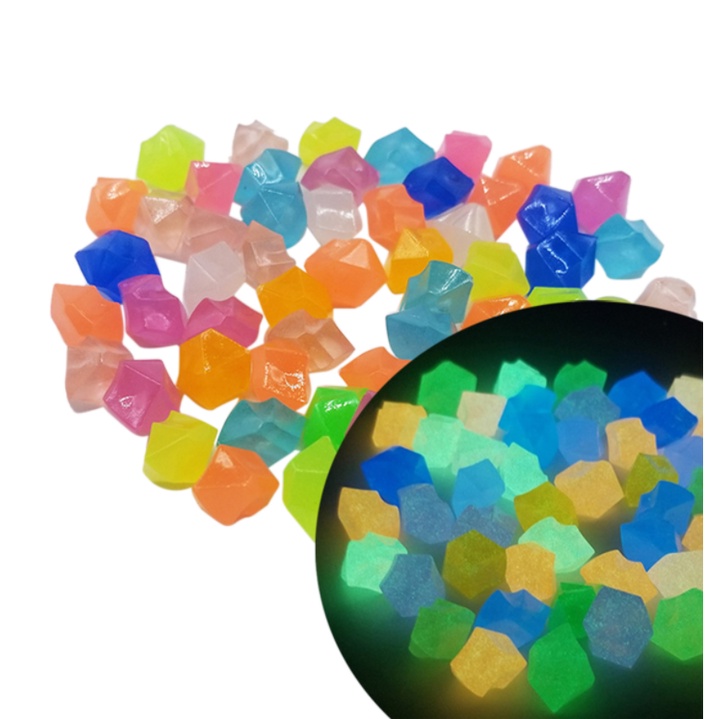 Set 40 Viên Đá Dạ Quang 11X14Mm Trang Trí Đa Năng