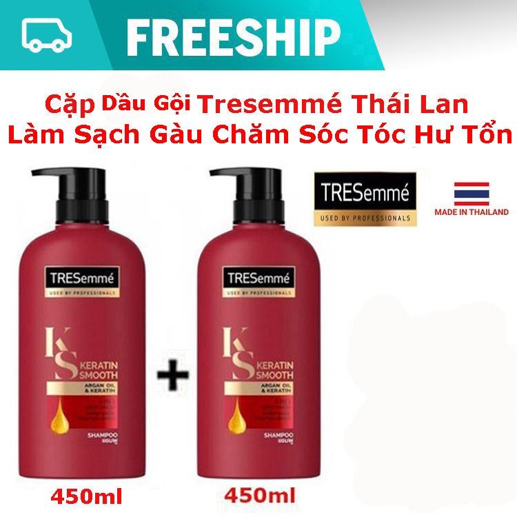 Combo 2 Chai Dầu Gội Tresemme Keratin Smoonth Thái Lan 450ml