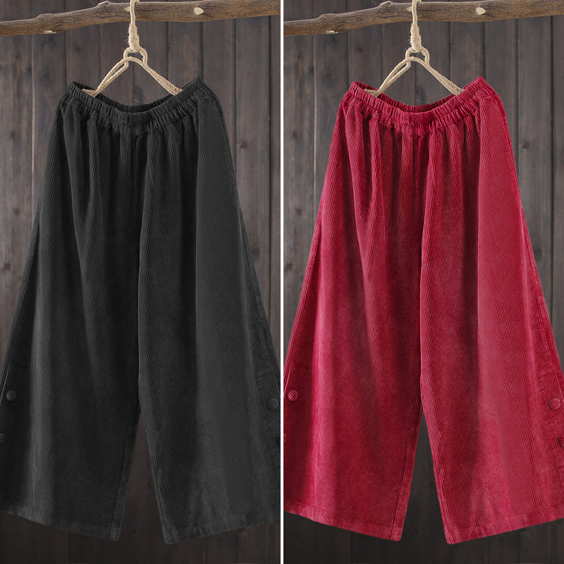 Quần Dài Ống Rộng Xẻ Tà Thời Trang Cho Nữ | BigBuy360 - bigbuy360.vn