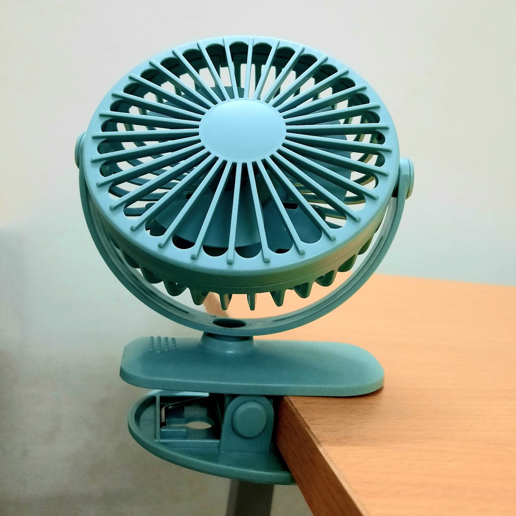 Quạt kẹp bàn mini JL669 sạc pin tiện lợi | BigBuy360 - bigbuy360.vn