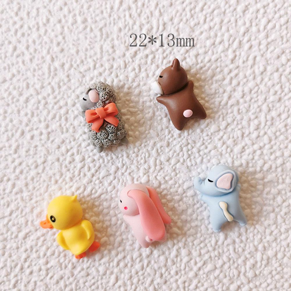 Túi 10 Phụ Kiện Trang Trí Móng Tay 3D Hình Động Vật Hoạt Hình