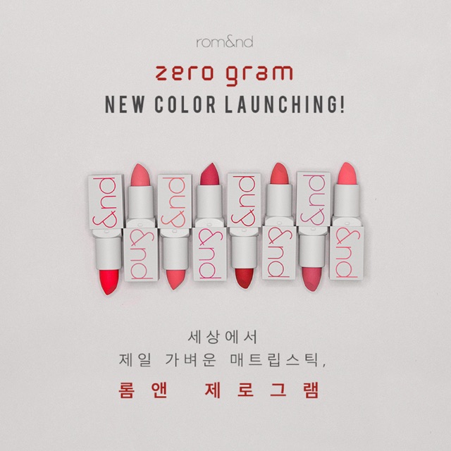 [Chính Hãng]Son Lì Siêu Nhẹ Môi Romand Zero Gram Matte Lipstick