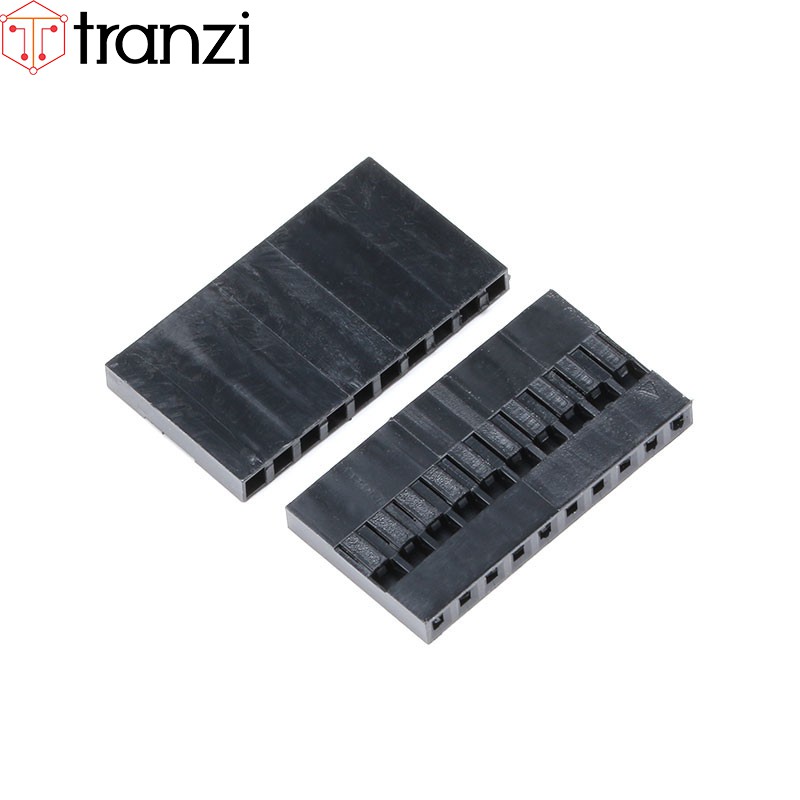 Vỏ header 2.54mm dupont 10P 13,95mm đen - túi 10 cái