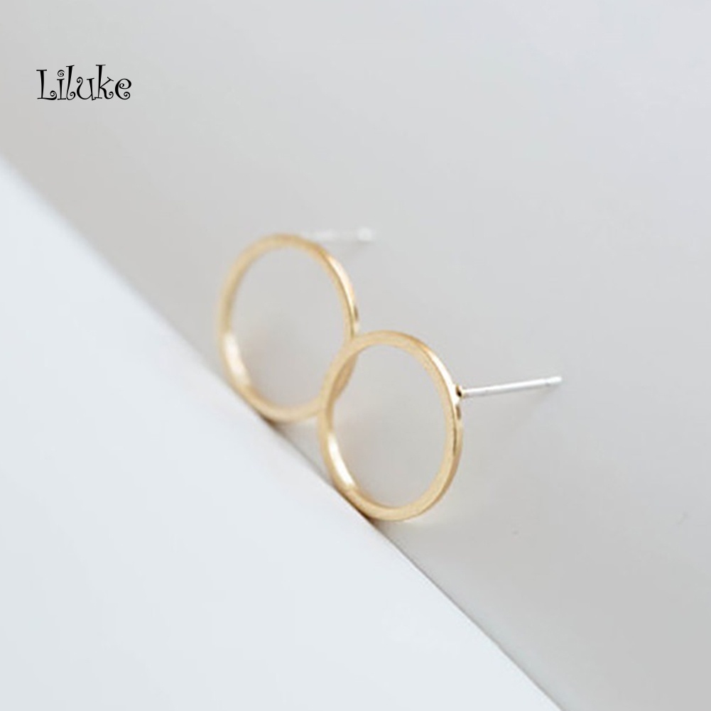 Đôi Khuyên Tai HìNh VòNg TròN Đơn GiảN ThờI Trang Cho Nữ