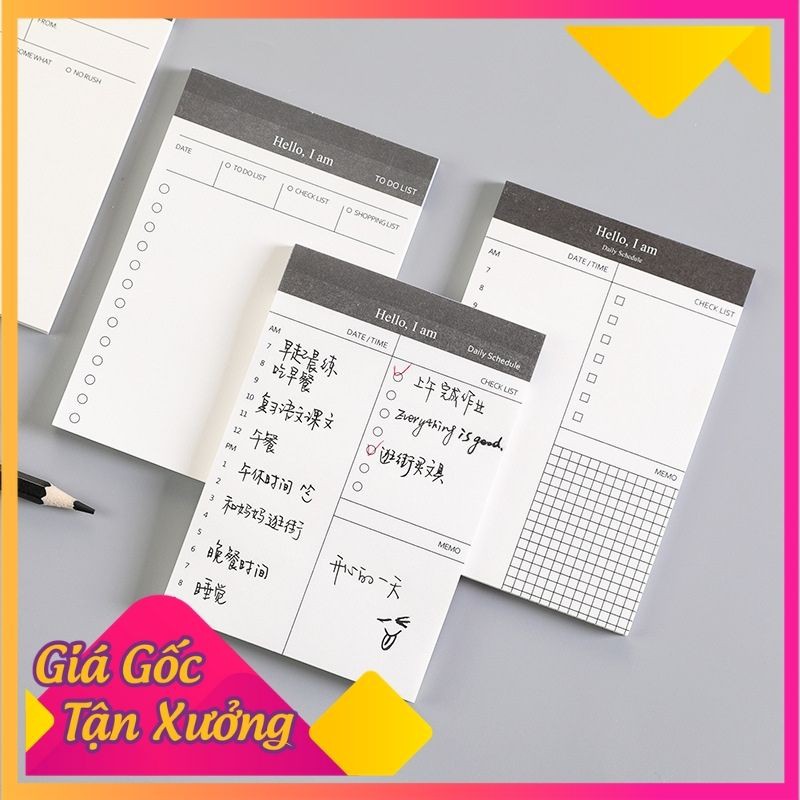 Sổ Ghi Chú Công Việc Hằng Ngày Tiện Lợi
