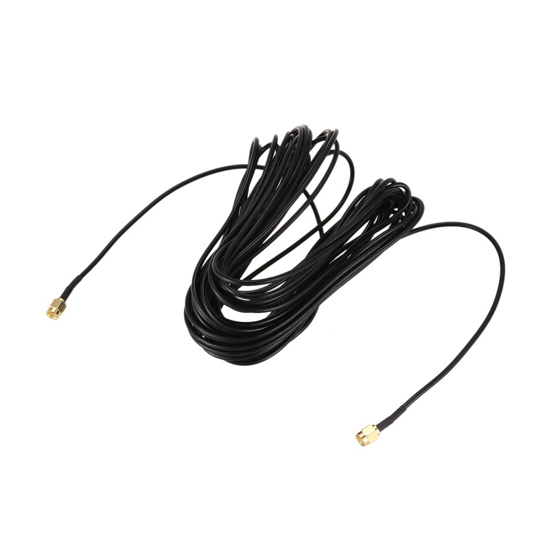 10m Dây Cáp SMA Đầu Đực Sang SMA Đầu Đực M-M Đầu Nối RF Đồng Trục RG174 Màu Vàng