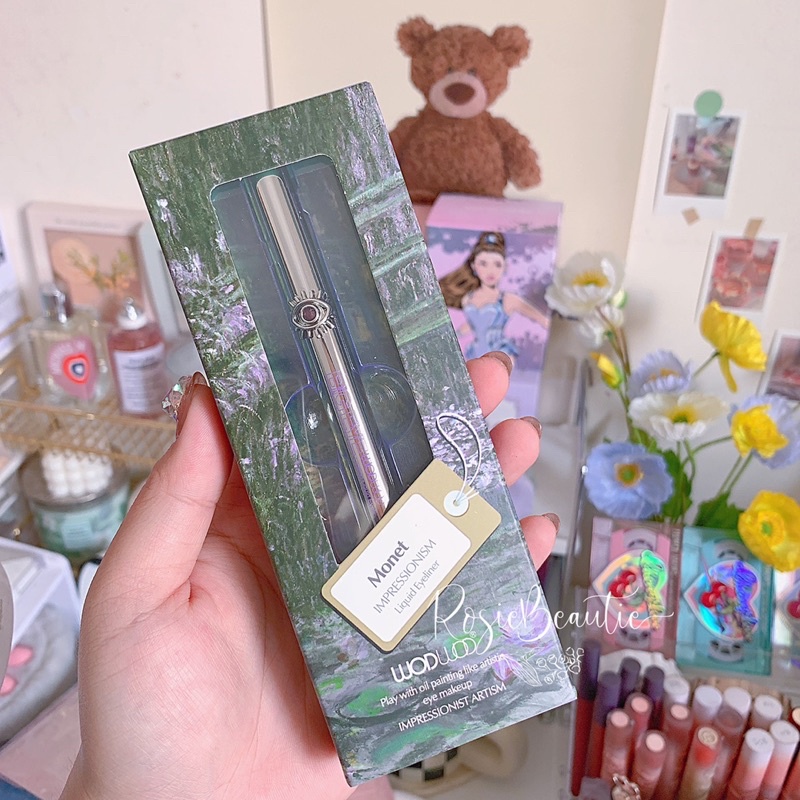 Kẻ mắt đầu mảnh HÌNH đôi mắt MONET TRANH