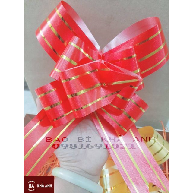 🎀🎀 Nơ Rút Trang Trí Giỏ quà Tết siêu Xinh Tết Tân Sửu - bản rộng 4.5cm | BigBuy360 - bigbuy360.vn