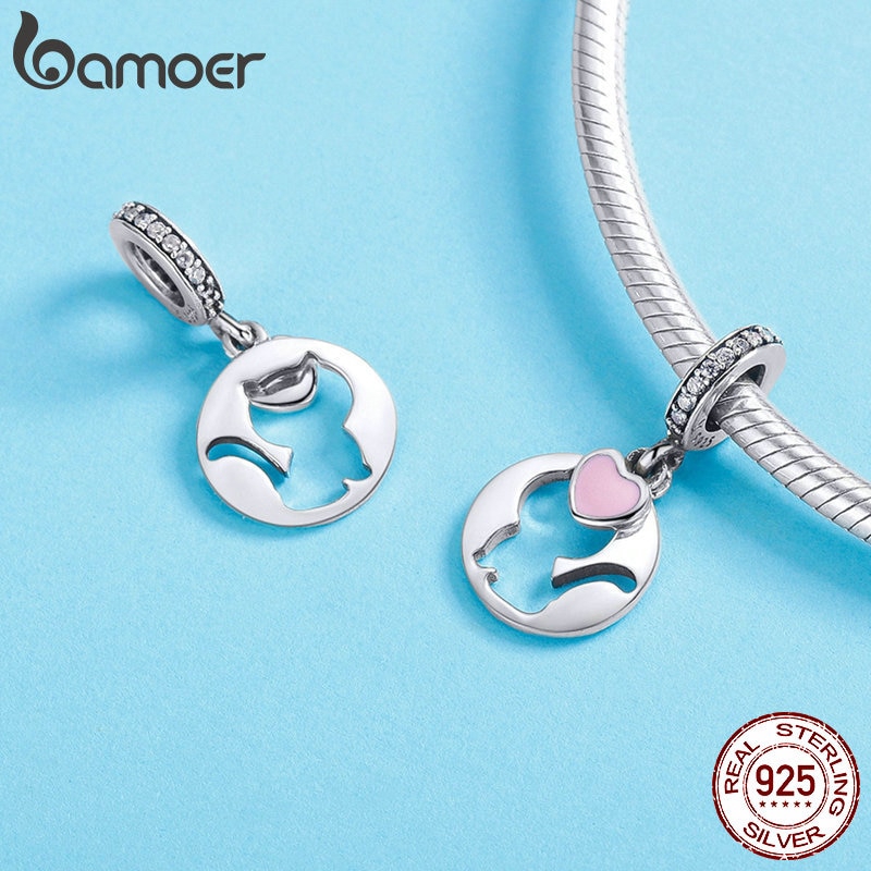 Bamoer Mặt Dây Chuyền Bạc S925 Hình Thú Cưng Dễ Thương Charms