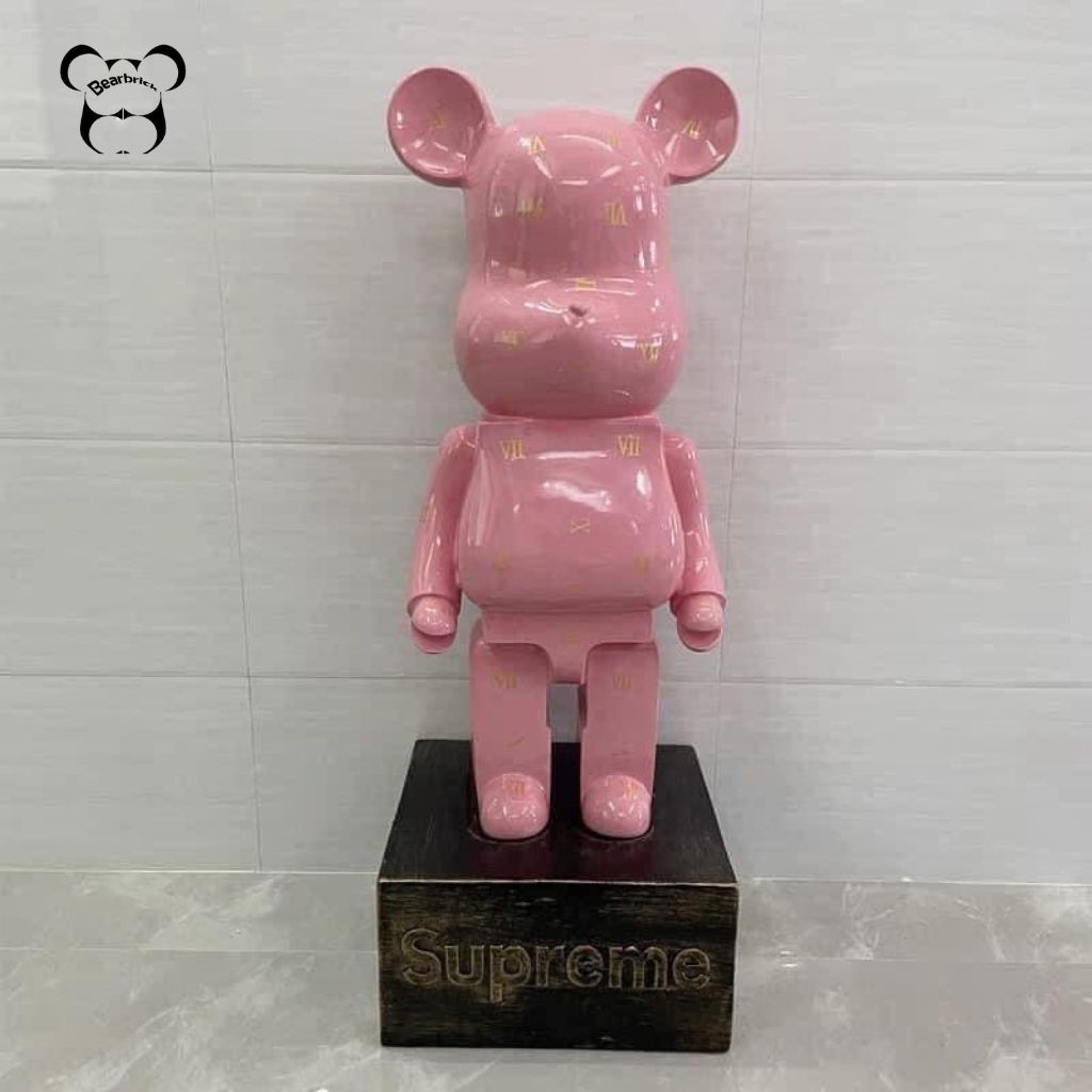 Bearbrick, gấu bearbrick 50cm cỡ vừa, mẫu LV la mã đủ 5 màu chất liệu nhựa cao cấp - Chin Official Store