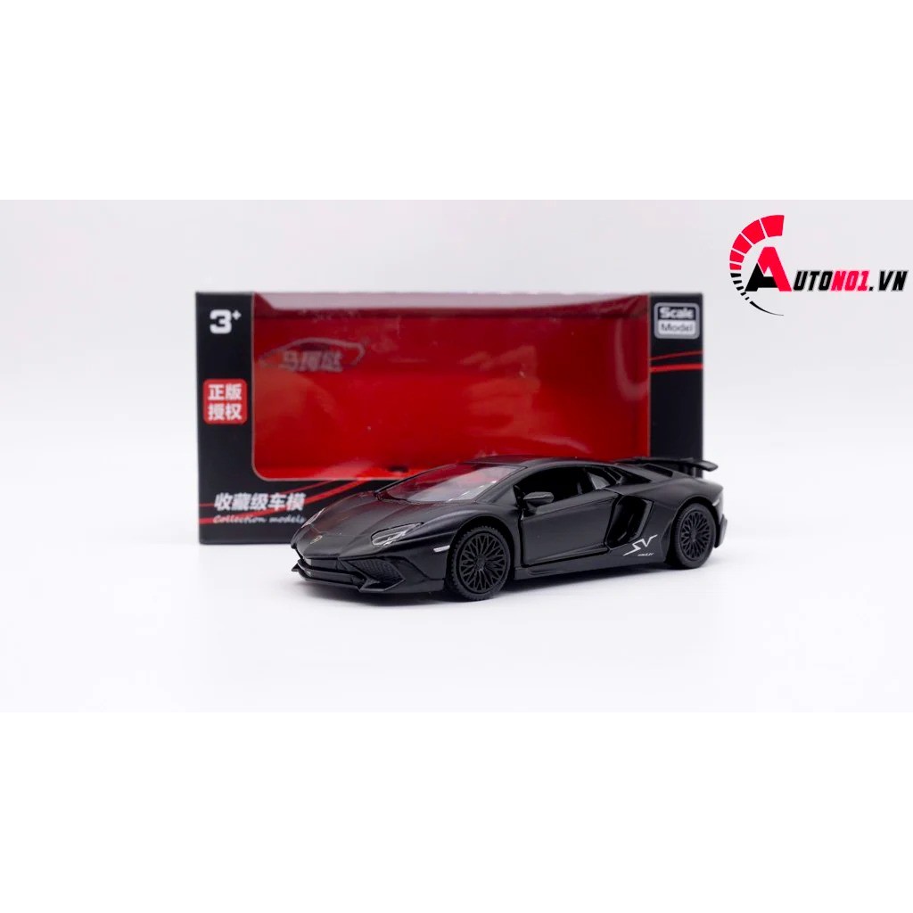 MÔ HÌNH XE LAMBORGHINI AVENTADOR LP750-4 SV COUPE BLACK 1:36 SCALE MODEL 7591