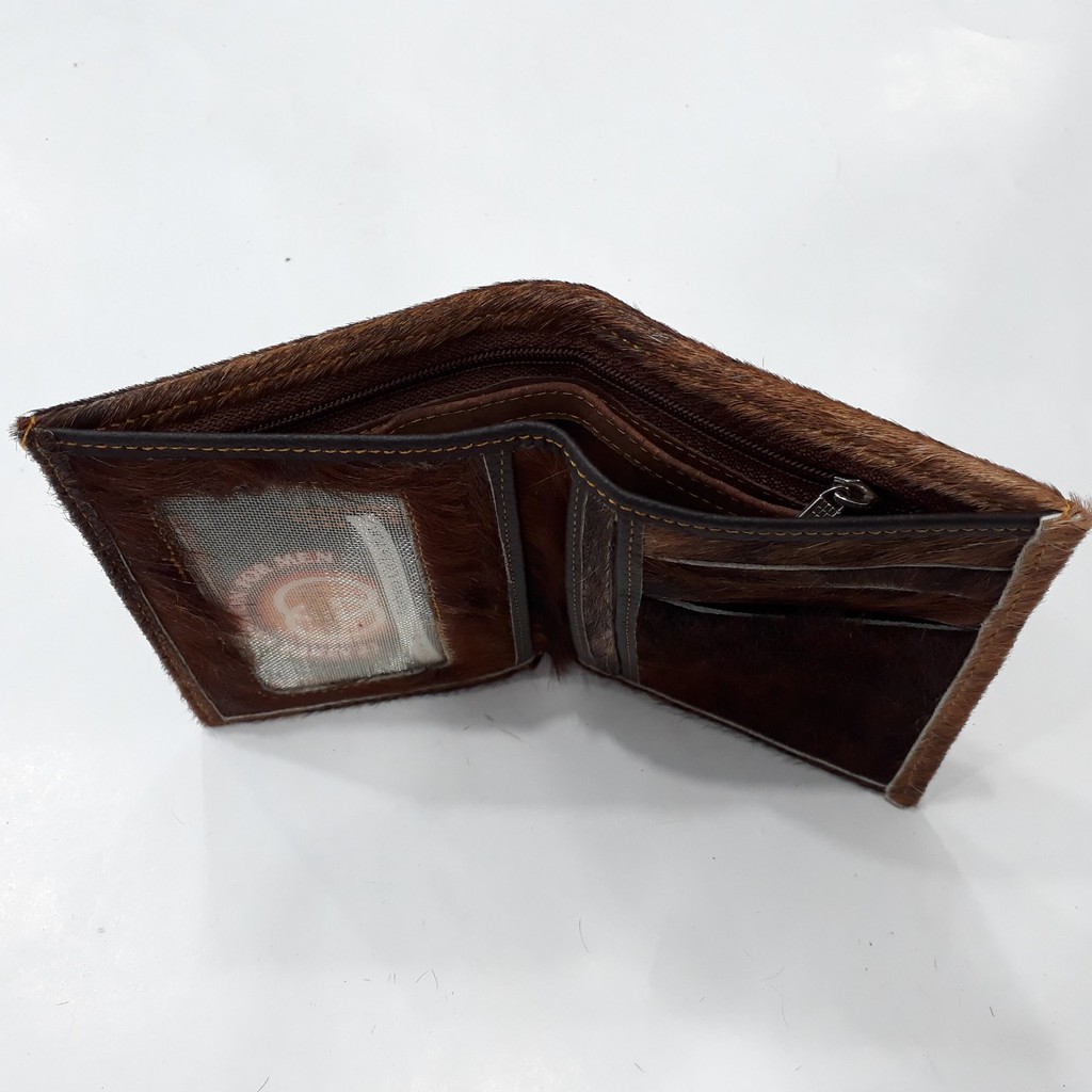 Ví Nam Đứng Da Bò Thật Nguyên Lông Đẹp Độc Lạ HKT Shop VN356