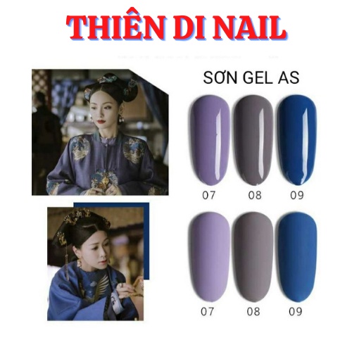 Sơn Gel AS bảng màu 07-12 Thiên Di Nail