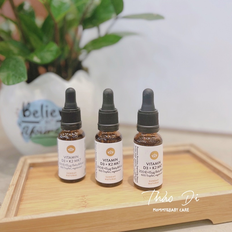 Vitamin K2 D3 Mk7 Sunday Natural 20ml - Xuất xứ Đức
