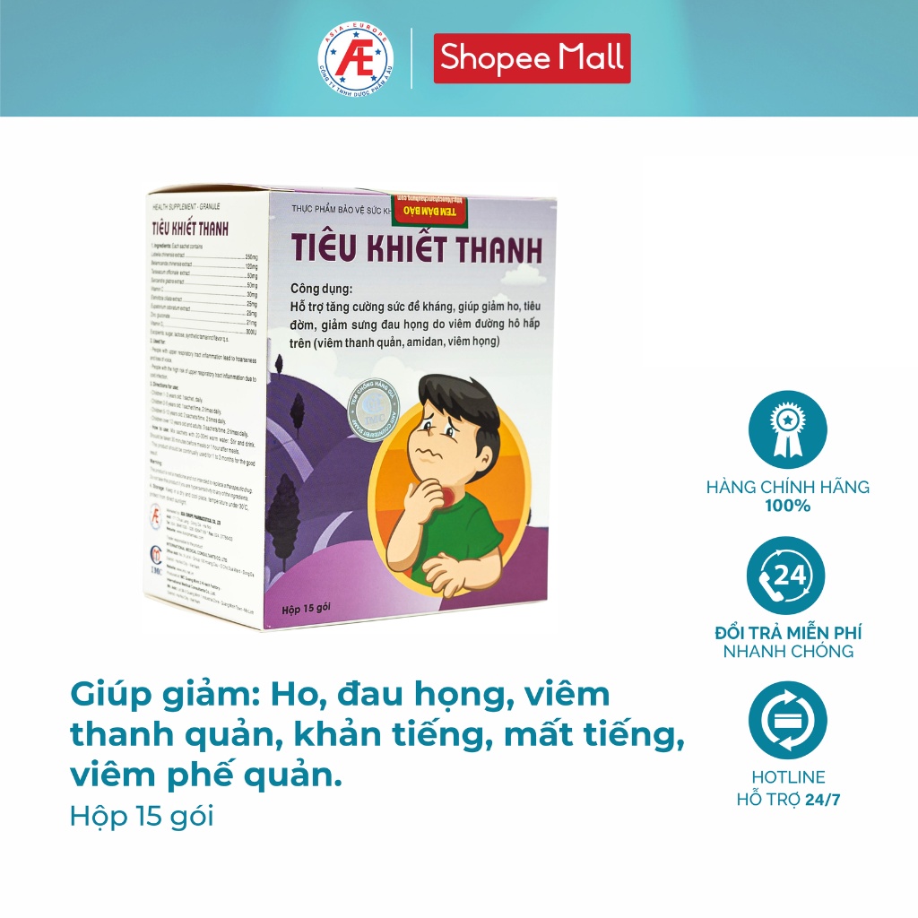 Cốm Tiêu Khiết Thanh - Ngăn ngừa và làm giảm triệu chứng viêm đường hô hấp