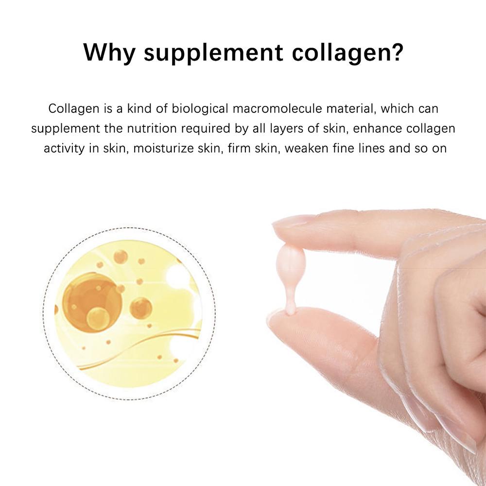 QQMALL Viên Nang Tinh Chất Collagen Dưỡng Ẩm Làm Trắng Da Lâu Trôi
