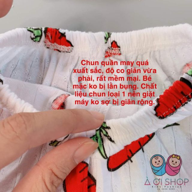 (5-9kg) BỘ TAY NGẮN MẶC HÈ CHO BÉ ( COTTON GIẤY LOẠI 1)