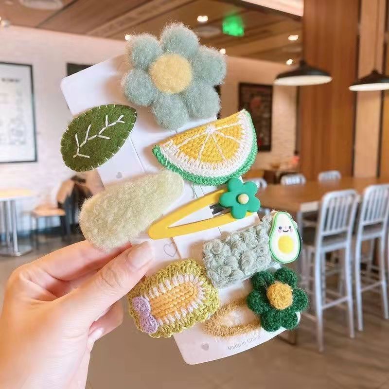 Kẹp Tóc Hình Nơ Bằng Lông Nhung Phong Cách Hàn Quốc Dành Cho Bé Gái