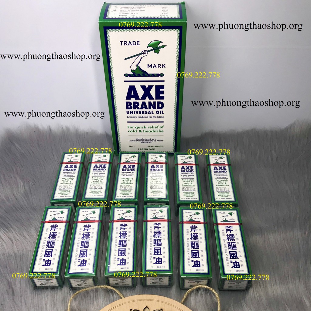 DẦU CÂY BÚA TRẮNG AXE BRAND 56 ml (Bill Singapore)