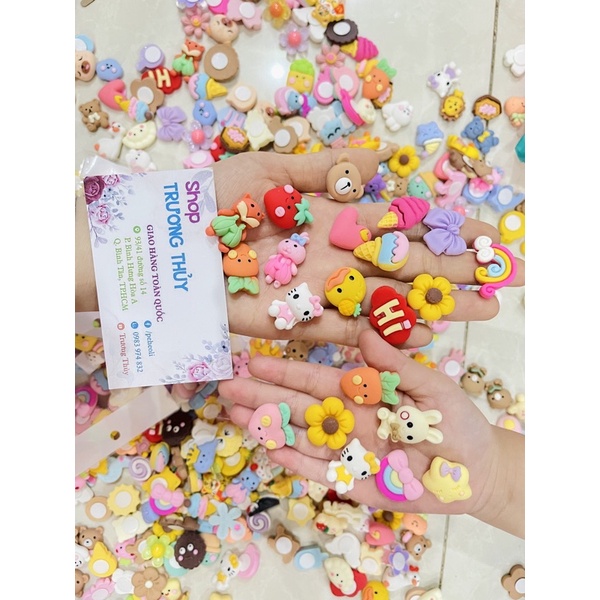 500 hình dán 3D sticker nổi trang trí dễ thương có sẵn keo