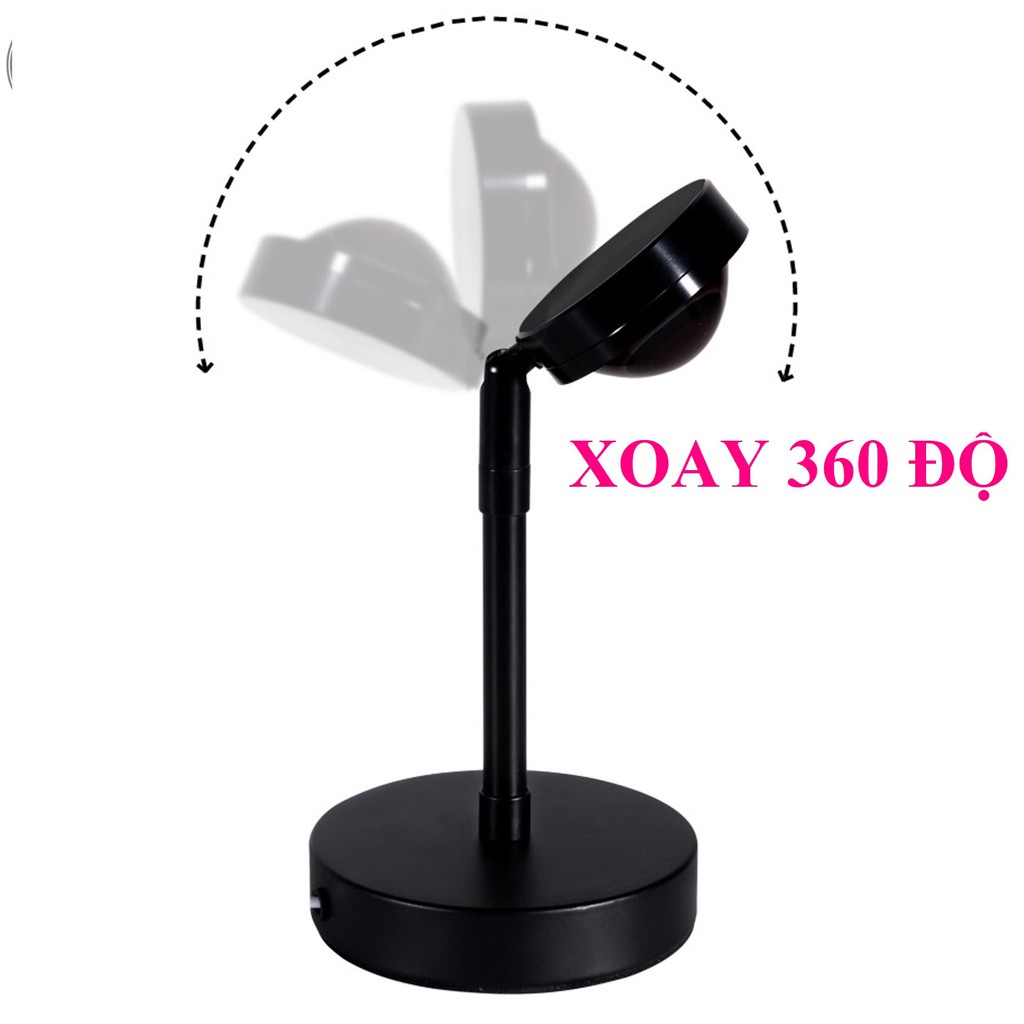 Đèn hoàng hôn rose sunset led sống ảo tiktok hàng chính hãng bảo hành 12 tháng