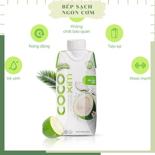 Nước Dừa Đóng Hộp Cocoxim Dung Tích 330ml/Hộp - Nước Dừa Tươi -  Giải Khát