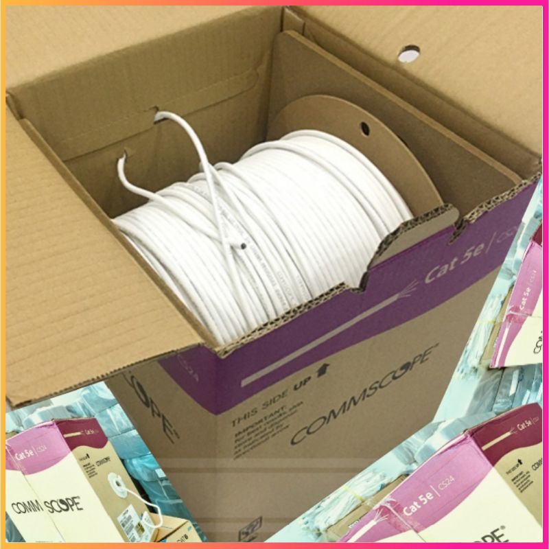 CÁP MẠNG LAN AMP/COMMSCOPE CAT5E U/FTP và CAT6 U/FTP