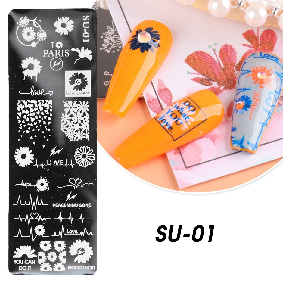 [Hàng mới về] Khuôn dập nổi trang trí móng tay nghệ thuật họa tiết tùy chọn