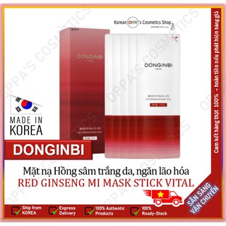 Mặt nạ Hồng sâm trắng da, nâng cơ, ngăng lão hóa DONGINBI RED GINSENG MI MASK STICK VITAL