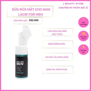 Sữa rửa mặt trắng da nam DR LACIR, sạch sâu, kiềm dầu, ngừa mụn, se khít lỗ chân lông, 150ml