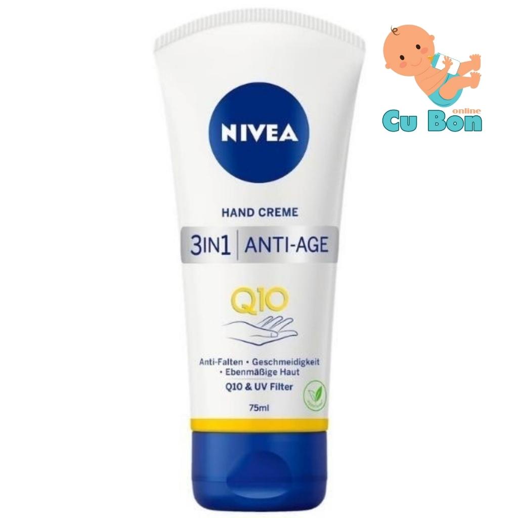 Kem dưỡng da tay NIVEA Q10 Hand Creme 3in1 Anti-Age 75ml Đức