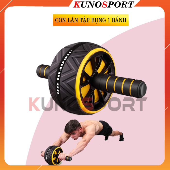 Con lăn tập bụng 1 bánh cao cấp KUNOSPORT tập gym giảm mỡ bụng tại nhà - KN02