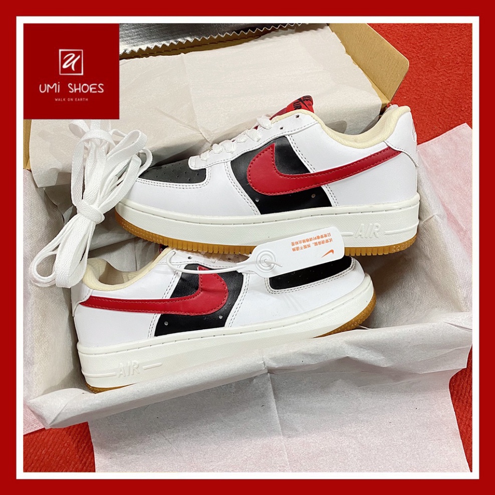 giày_nike gucci nam nữ, giày af1 gucci trắng đỏ thời trang cao cấp full box