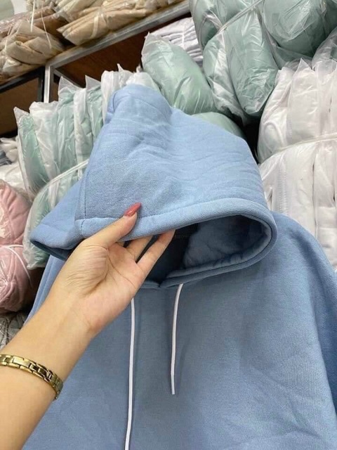 Áo hoodie nỉ ngoại trơn basic nón 2 lớp unisex ulzzang nam nữ