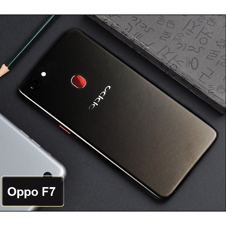 Skin dán đen trơn Oppo F7