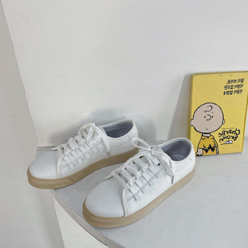 [Mã FAGREEN245 giảm 10% tối đa 30k đơn từ 99k] Giày Bata Trắng Nữ giayBOM Chất Liệu Da PU Đế Cao 2 cm B1071 | BigBuy360 - bigbuy360.vn