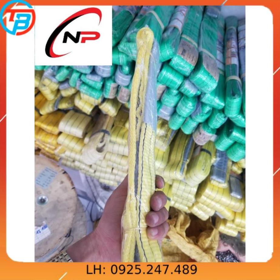 Dây bẹ cẩu hàng 3 Tấn bản rộng 75mm.kích thước dài 1 mét  2 mét 3 mét.kimkhinhatphat