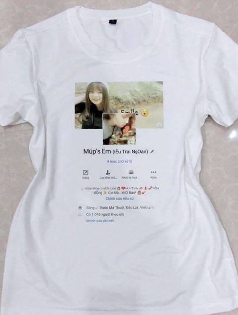 Áo thun in hình cá nhân theo yêu cầu